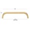 Gliderite Hardware 5-1/16 in. Center to Center Curved Bar Pull Champagne Gold 4843-128-CHPG-1 - alternate 3